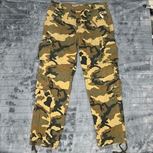 Mens Camouflage Cargo Pants Size 36 Tactical Military Utility Cotton Trousers